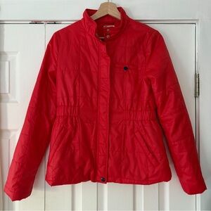 Tulle Anthropologie‎ Red Lightweight Quilted Jacket Size Small New Condition